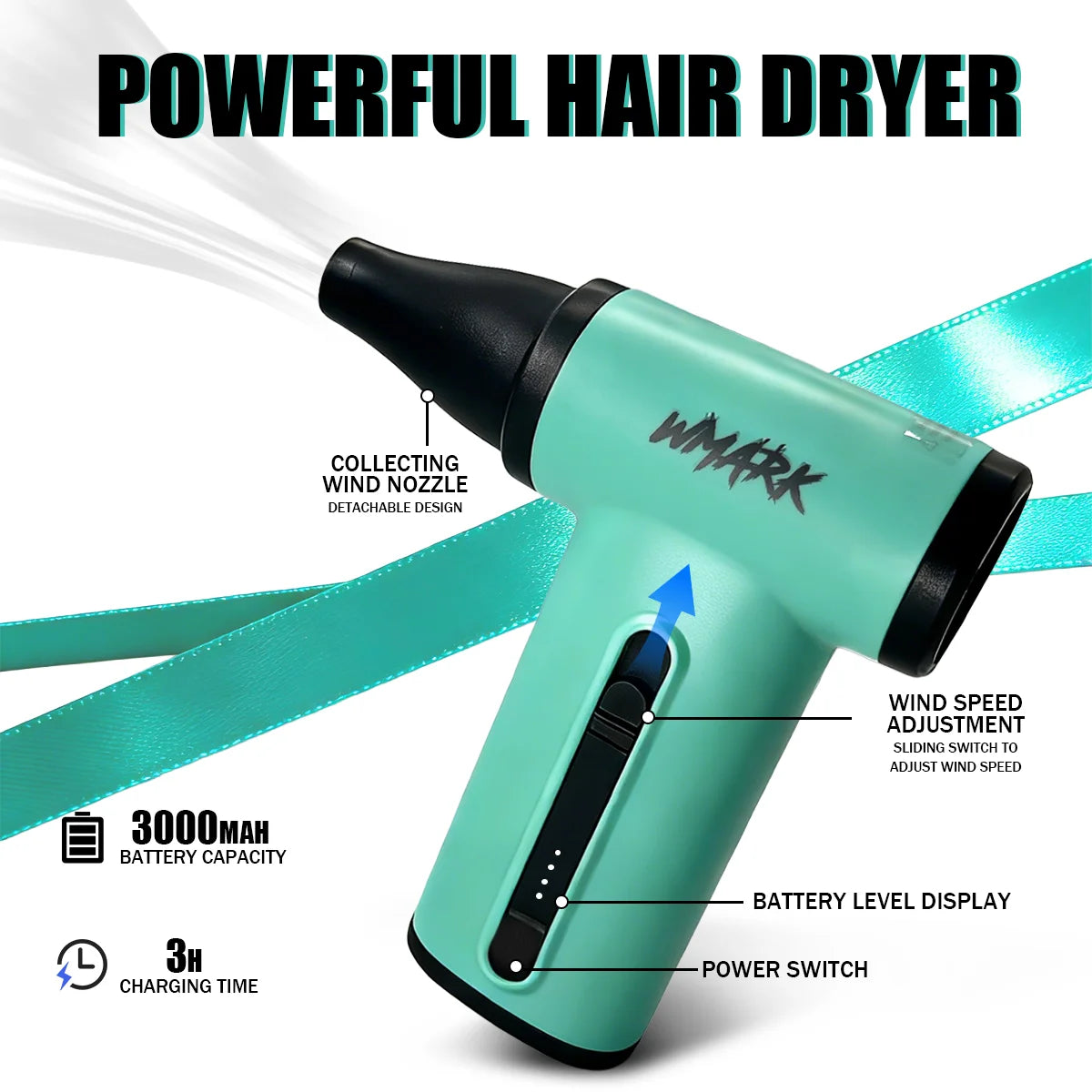 Professional Hair Clipper Shaver Hair Dryers and Spray Bottle Handheld 5 in 1 Barber KIT Gift Box Trimmer for Men NG-8637